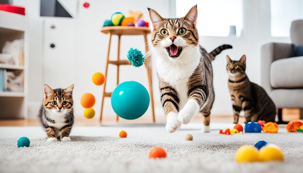 juego seguro con los gatos