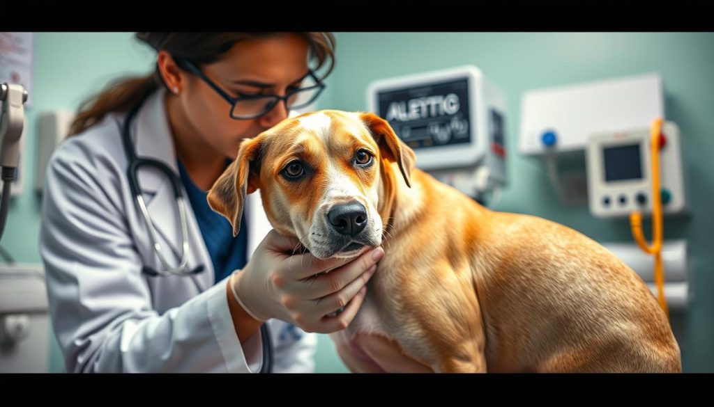 Pruebas de alergia en perros
