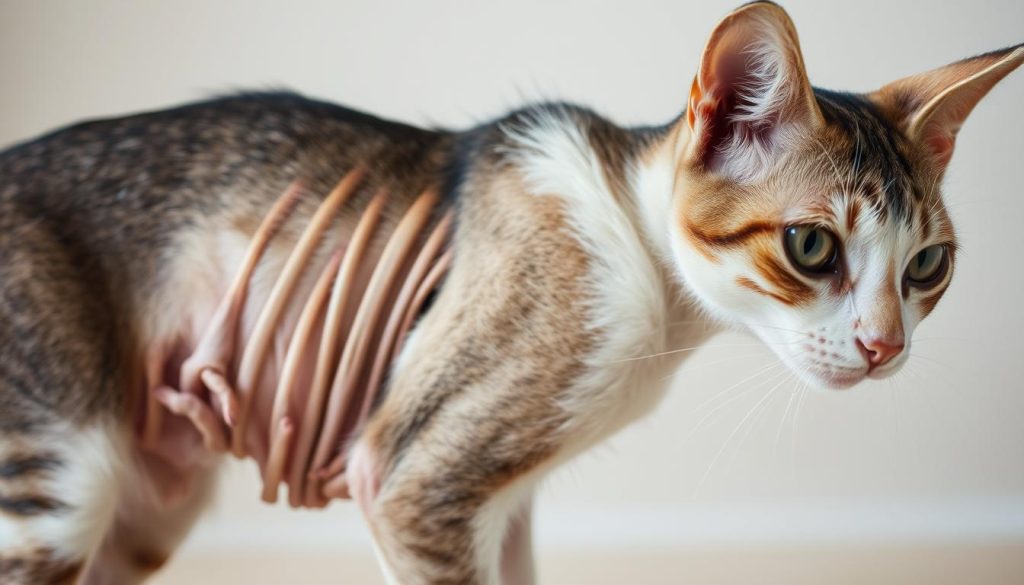 Signos de desnutrición en gatos