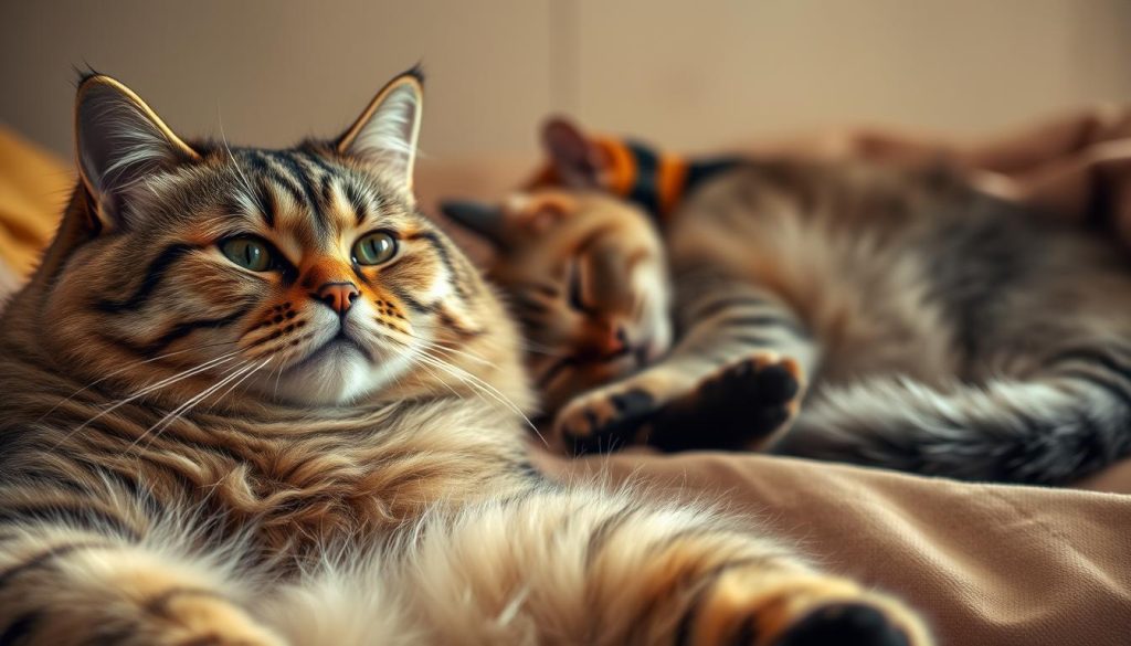 Bienestar emocional de gatos con sobrepeso